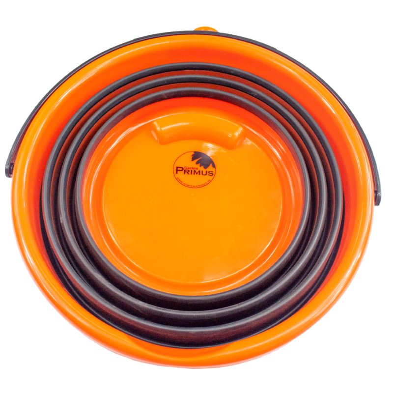 Garten PRIMUS seau pliable, silicone, noir/orange, 320 mm